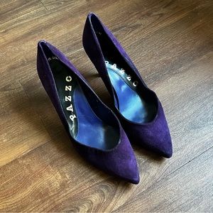 Vintage Purple Suede Pazzo Heels